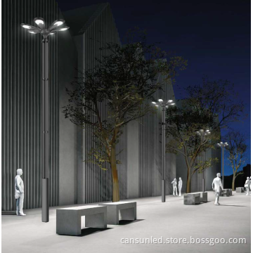 High Quality Aluminum Solar Garden Light for Outdoor Park Decoration